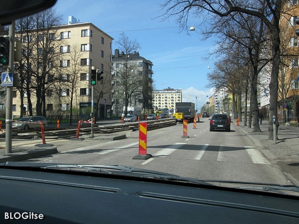 42 	tramline work  http://en.wikipedia.org/wiki/Helsinki_tram